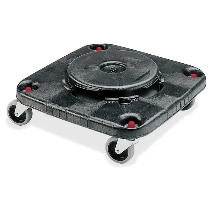 Best Choice Brute Square Container Dolly, Black